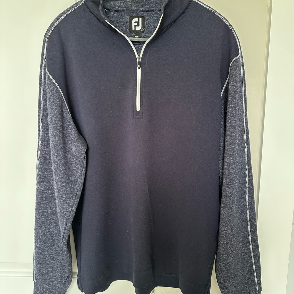 FootJoy Men's Navy Quarter-Zip Sweater